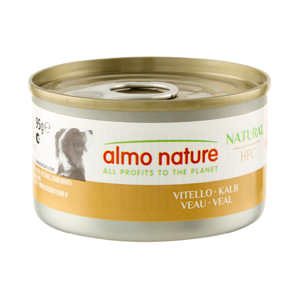 Almo Nature HFC Natural Dog Lattina Multipack 24x95G VITELLO